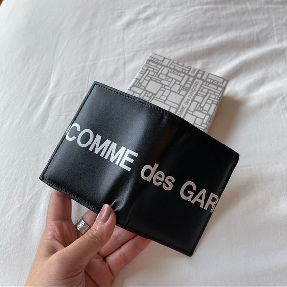 Come Des Garçons CDG Big Logo Blk Card Case Wallet - Picture 7 of 7